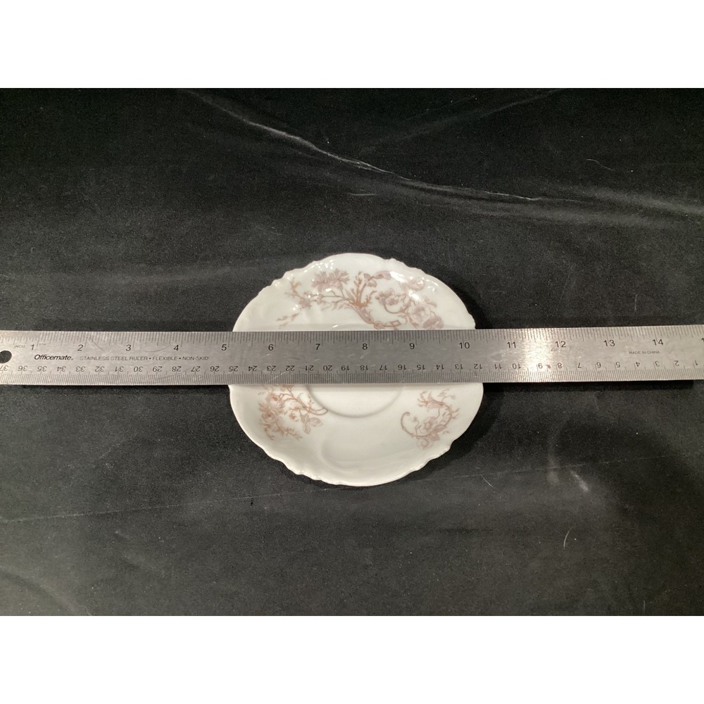 A. LANTERNIER A L LIMOGES ANTIQUE SAUCERS SET OF 4